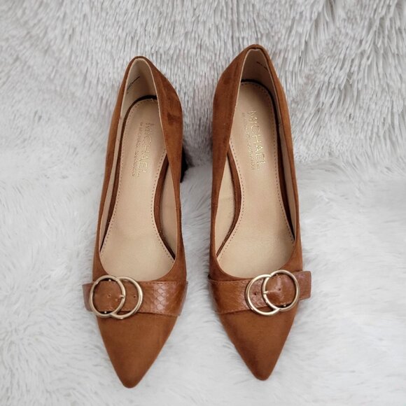 Michael By Michael Shannon Women's Izabella Block Heels Dress Shoe Size 7 - Picture 4 of 9